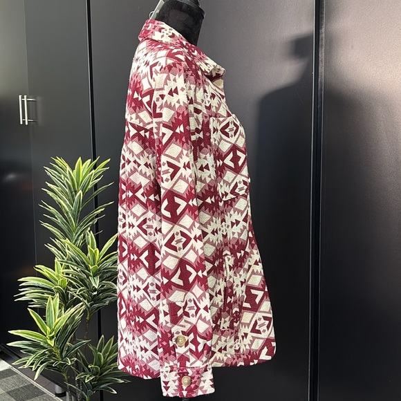 Ariat Fillmore Shacket Shirt/Jkt.,Southwestern print,relaxed fit,button,pockets - Picture 6 of 9